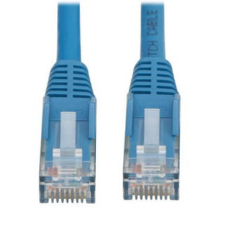 N201L-03M-BL Cat6 Cable (RJ45 M/M),PoE,Blue,9.8 ft.