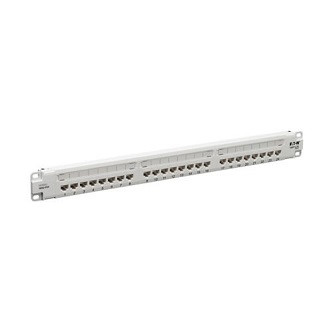 N252-P24-WH Cat6 Patch Panel 24-Port 4PPoE Compliant