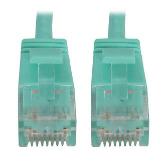 N261-S07-AQ CAT6A ETHERNET CABLE AQUA 7FT
