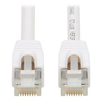 N262AB-005-WH CAT6A ANTIBACTERIAL POE 5FT