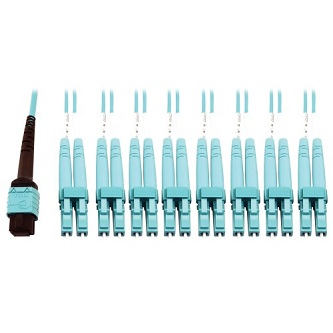 N846D-01M-24CAQ 24F MTP/MPO-PC TO X8 LC F/M 1M