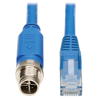 NM12-602-10M-BL ETHERNET M12 X-CODE CAT6 10M