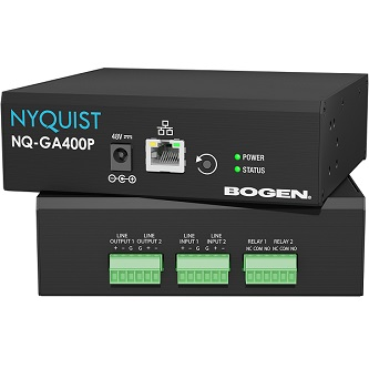 NQ-GA400P NYQUIST IP PAGING SYSTEM - 2-CH. AoIP GA