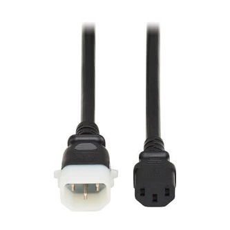 P005-E02 TRIPP PWR CORD C13 P-LOCK C14 2FT BK