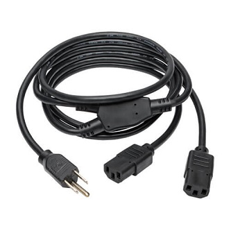 P006-006-2 Y SPLITTER POWER CABLE, NEMA 5