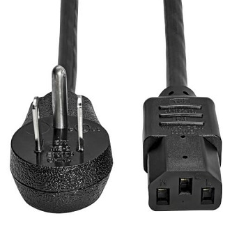 P007-003-15D Computer Power Cord Right-Angl