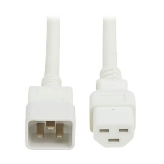 P035-002-AWH TRIPP PWR CORD C20 TO C21 20A 2FT WHT