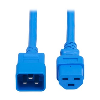 P035-003-ABL TRIPP PWR CORD C20 TO C21 20A 3FT BLU