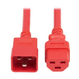 P035-2P5-ARD TRIPP PWR CORD C20 TO C21 2.5FT RED