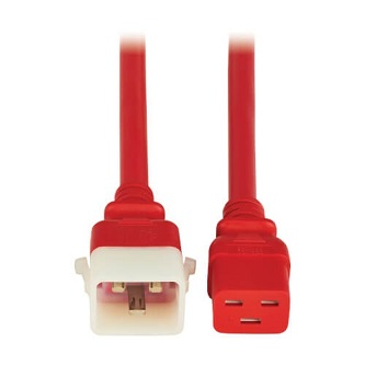 P036-E03-ARD-6 TRIPP C19 TO P-LOCK C20 3FT RED 6PK