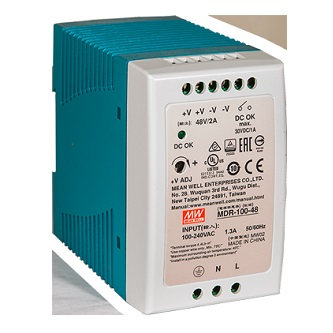 PS-DIN-AC-48-100 Pwr Sup,DIN,85-264VAC,120-370VDC, 100W