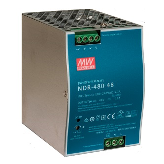 PS-DIN-AC-48-480 Pwr Sup,DIN,90-264VAC,120-370VDC, 480W