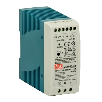 PS-DIN-AC-48-480K Pwr Sup,DIN C,90-264VAC,120-370VDC, 480W