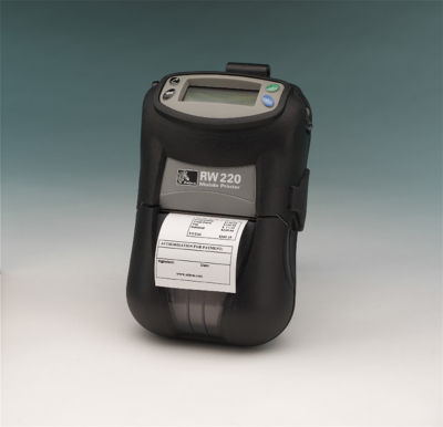 R2D-0U0A000N-00 RW 220 Plus Direct Thermal Mobile Receipt Printer (2 Inch Printhead, LCD, 8MB/16MB, Cable Ready, Standard Media and Group N) RW220 8MB/16MB SERIAL USB LCD 4BUTTON 2IN PRINTHEAD ZEBRA, RW220, 2" DT RUGGED MOBILE RECEIPT PRINTER, XML/EPL/ZPL, 8MB, LCD DISPLAY, IP54, USB, SERIAL, INCLUDES BATTERY, BELT CLIP   RW220 8M/16M U/L Zebra RW Mobile Prnt. ZEBRA AIT, RW220, 2" DT RUGGED MOBILE RECEIPT PRINTER, XML/EPL/ZPL, 8MB, LCD DISPLAY, IP54, USB, SERIAL, INCLUDES BATTERY, BELT CLIP ZEBRA AIT, DISCONTINUED, REFER TO ZQ500"S, RW220, 2" DT RUGGED MOBILE RECEIPT PRINTER, XML/EPL/ZPL, 8MB, LCD DISPLAY, IP54, USB, SERIAL, INCLUDES BATTERY, BELT CLIP