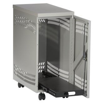 RM195A-R2 CPU MOBILE SECURITY CABINET - LIGHT GRAY