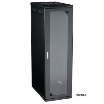 RM2450A 42U CABINET 24"W X 40"D TEMP GLASS