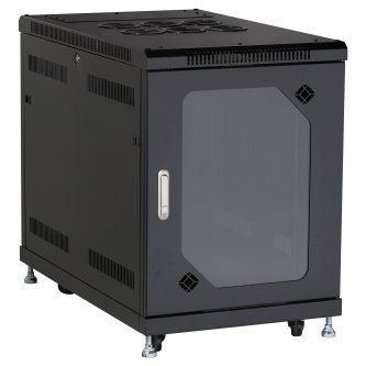 RM2510A 15U SPLT R DR CAB 24"W X 40"D TEMP GLASS