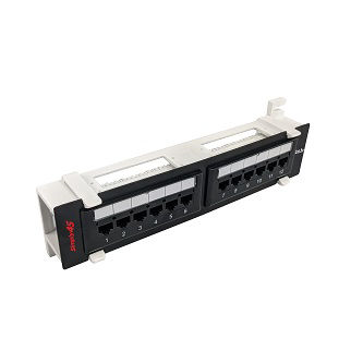 S45-2512 12port Cat5e patch panel loaded