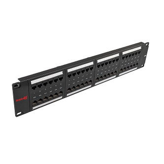 S45-2548 48port Cat5e patch panel loaded
