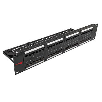 S45-2648 48port Cat6 patch panel, loaded