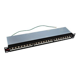 S45-2724S 24Prt Cat6A STPPatch Panel loaded