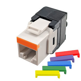 S45-3500W Cat5e Wht Keystone Toolless-1ea/Bag