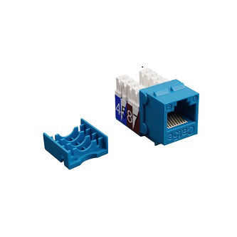 S45-3590BL Cat5e Blue 110 Keystone-1ea/bag