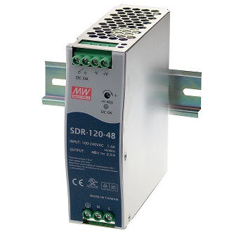 SDR-120-48 DIN RAIL IND POWER SUPPLY 120W 48VDC