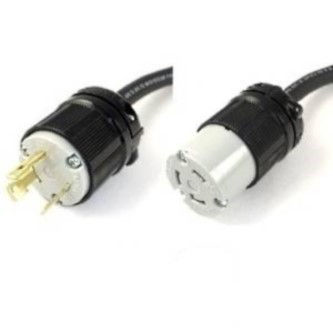 SUB-PWRCORD-908 CABLE, L6-30P, (1) L6-30R EPDU CABLES 8 FT L6-30R TO L6-30P ADAPTER CABLE 8 Foot 1-Phase L6-30R to L6-30P Power Cord