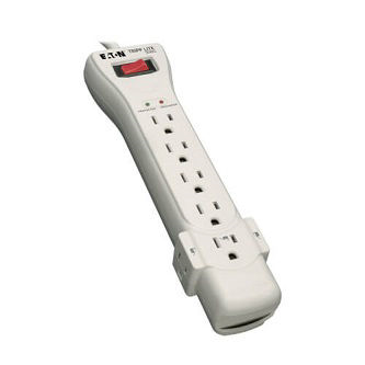 SUPER-7 TRIPP-LITE UPS SURGE 7ft CORD/2350 JOULES<br />7-OUTLET SURGE 7FT CORD 2160J 15A 5-15P