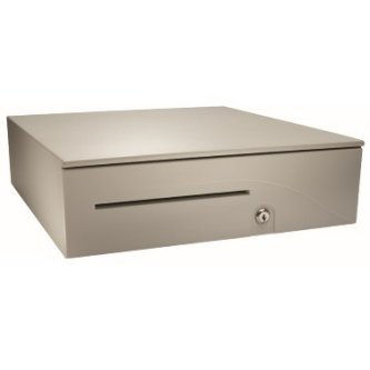 T484A-CW1616 Series 100 Cash Drawer (Adjustable Media Slot, 484A SerialPRO II Interface and 16 Inch x 16 Inch) - Color: Cloud White  S100, CLOUD WHITE, SERIAL PRO,W/MEDIA, S APG 100 Heavy Duty Cash Drwr. S100, CLOUD WHITE, SERIAL PRO, W/MEDIA, SERIALPRO II INT APG, S100, HEAVY DUTY CASH DRAWER, SERIALPRO II, WHITE, 16X16, ADJ DUAL MEDIA SLOT, FIXED 5X5 TILL, CABLE INCLUDED