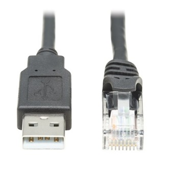 U009-010-RJ45-X USB-A to RJ45 Rollover Console Cable