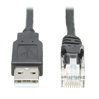 U009-015-RJ45-X USB-A to RJ45 Rollover Console