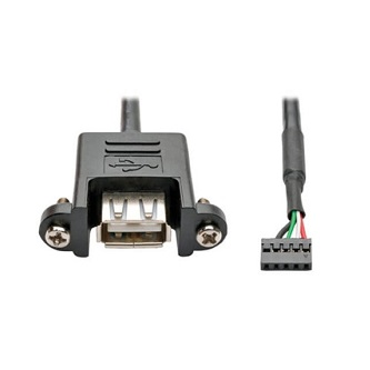U024-003-5P-PM USB 2.0 Panel Mount Cable 5 Pi