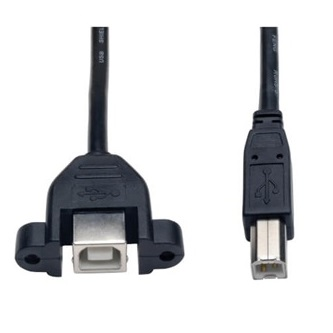 U025-001-PM 1ft Panel Mount USB 2.0 Extens