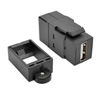 U060-000-KP-BK BLK USB2.0A KYSTNE/PNLMNT CPLR