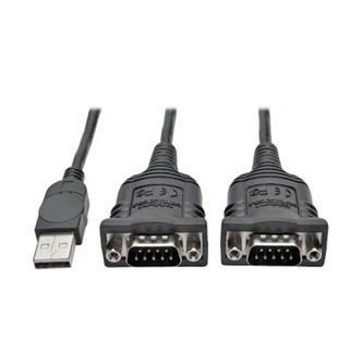 U209-006-2 6ft 2-Port USB to DB9/ RS 232