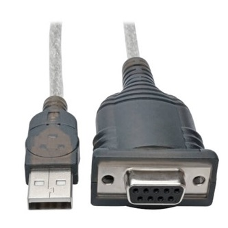 U209-18N-NULL 18in USB to Null Modem RS232 D
