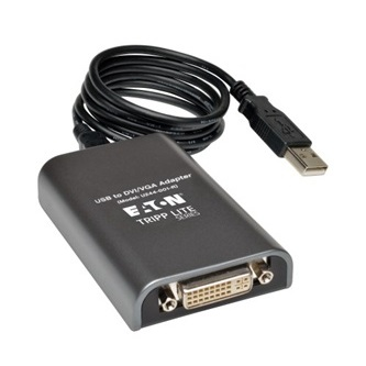 U244-001-R USB 2.0 to DVI and VGA Adapter