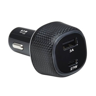 U280-C02-45W-1B USB CAR CHARGER DUAL-PORT 45W