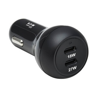 U280-C02-45W-2B 45W DUAL USB-C PD CAR CHARGER