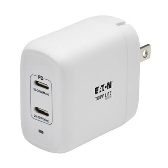 U280-W02-40C2-G 40W DUAL USB-C WALL CHRGR, GAN