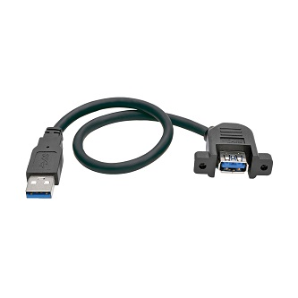 U324-001-APM 1FT USB 3.0 PANEL-MOUNT CABLE