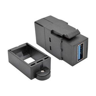 U325-000-KP-BK BLK USB3.0A KYSTNE/PNLMNT CPLR