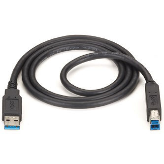 USB30-0010-MM USB 3.0 Cable A Male to B Male Blk 10ft