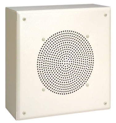 VRS2 VRS2 Vandal-Resistant Speaker (without Switch) The VRS2 is a vandal-resistant speaker designed for hands-free two-way communication. It consists of a 3-inch, weather-resistant, cone-type speaker and a 25V transformer (tapped at 1/2 watt). Can be bypassed for 8-ohm operation.