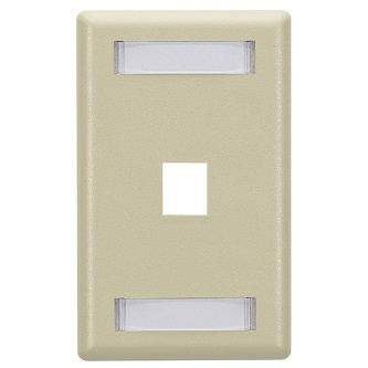 WPT454 KEYSTONE WALLPLATE SINGLE-GANG 1PT IV