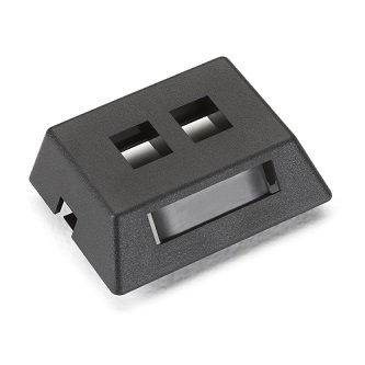 WPT459-MF WALLPLATE MODULAR FURN 2PT BK