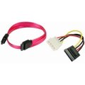 FLT-6100-KIT Serial ATA Cable Kit (One 18 Inch Right Angle Data Cable and Power Adapter)