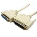 PCM-1600-25 PCM-1600 Cable (25 Feet, DB25 RS232 Straight Through Extension Cable) - Color: Beige